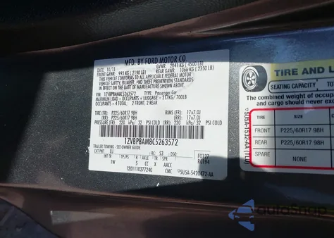 2012 Ford Mustang V6 z USA, uszkodzony, nr VIN 1ZVBP8AM8C5263572